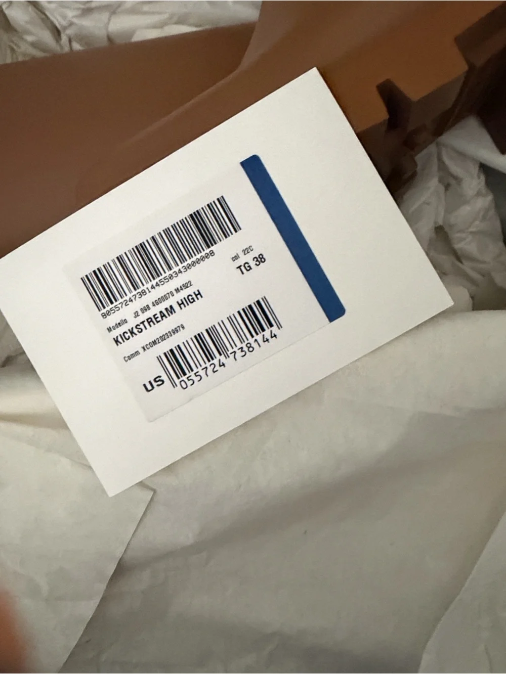 Moncler Tall Logo Rain Boots in Cognac